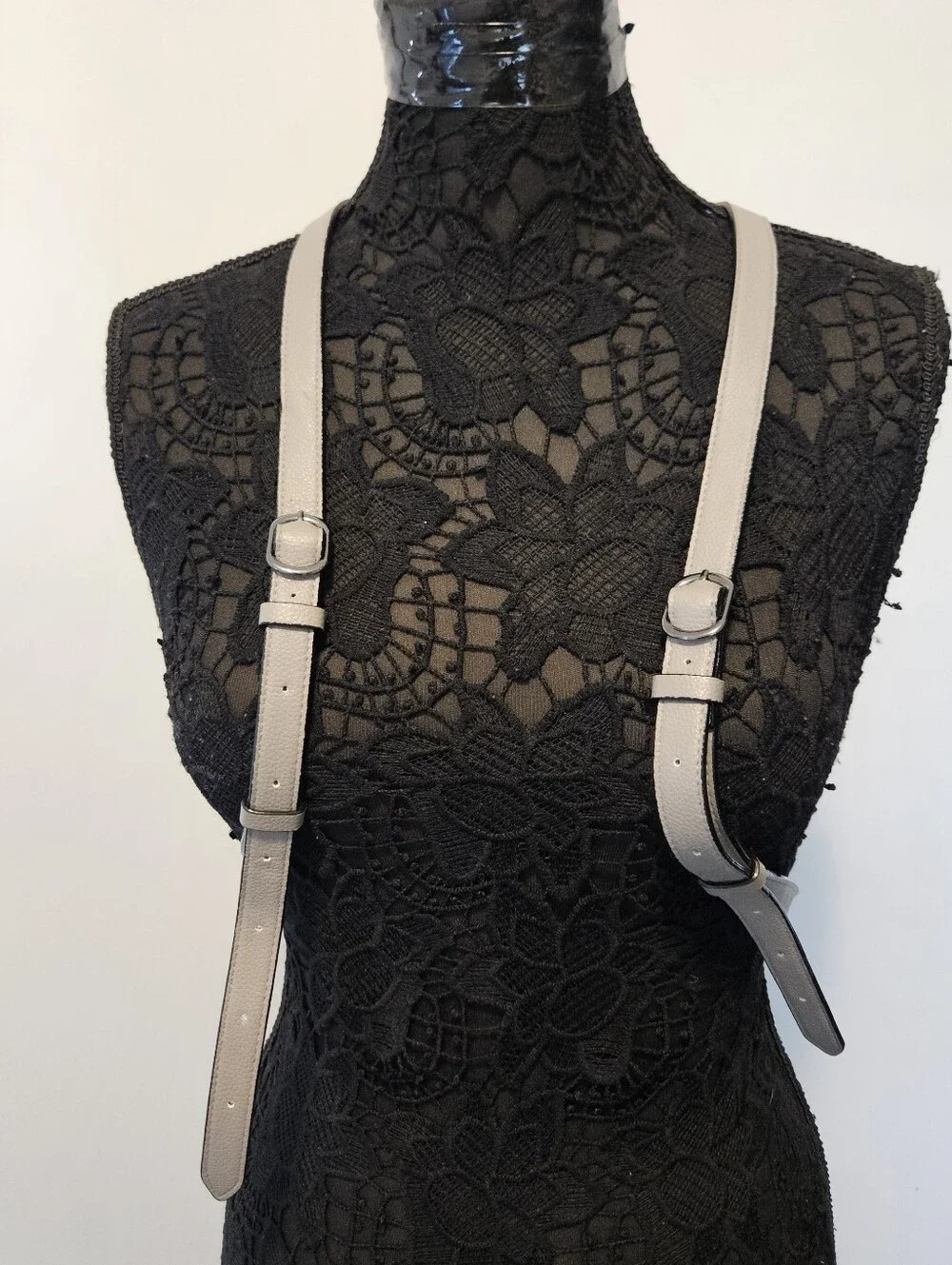 Victoria's Secret Faux‎ Leather Backpack Gray Bag Snap Pocket Limited Edition